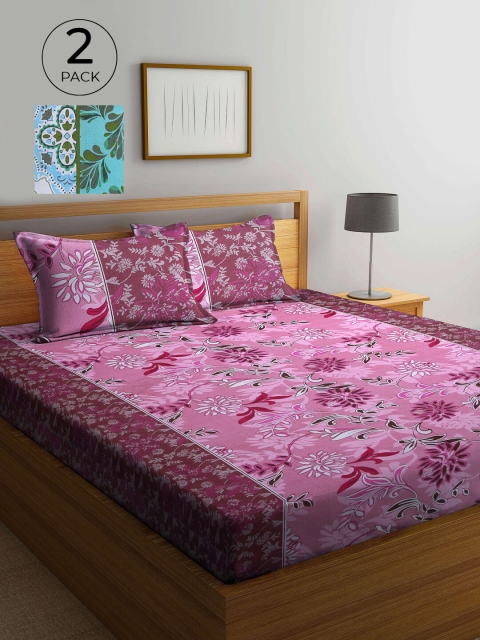 KLOTTHE Multicoloured Printed Pure Cotton 210 TC 2 King Bedsheet with 4 Pillow Covers, Multi
KLOTTHE Multicoloured Printed Pure Cotton 210 TC 2 King Bedsheet with 4 Pillow Covers, Multi