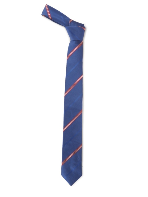 Van Heusen Men Blue & Red Striped Skinny Tie