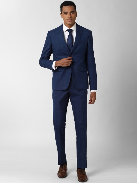 Peter England Elite Men Navy Blue Checked Single-Breasted Slim-Fit 2-Piece Formal Suit
Peter England Elite Men Navy Blue Checked Single-Breasted Slim-Fit 2-Piece Formal Suit
