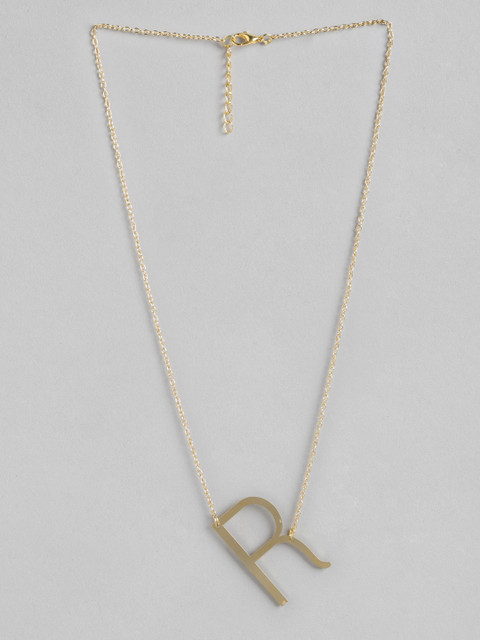 Pipa Bella Women Gold-Toned Stainless Steel Gold-Plated Necklace With Initial R Pendent
Pipa Bella Women Gold-Toned Stainless Steel Gold-Plated Necklace With Initial R Pendent