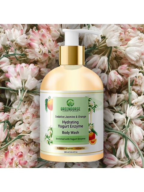 GREENDORSE Heavenly Sedative Jasmine & Orange Yogurt Enzyme Body Wash - 300 ml, Off white
GREENDORSE Heavenly Sedative Jasmine & Orange Yogurt Enzyme Body Wash - 300 ml, Off white