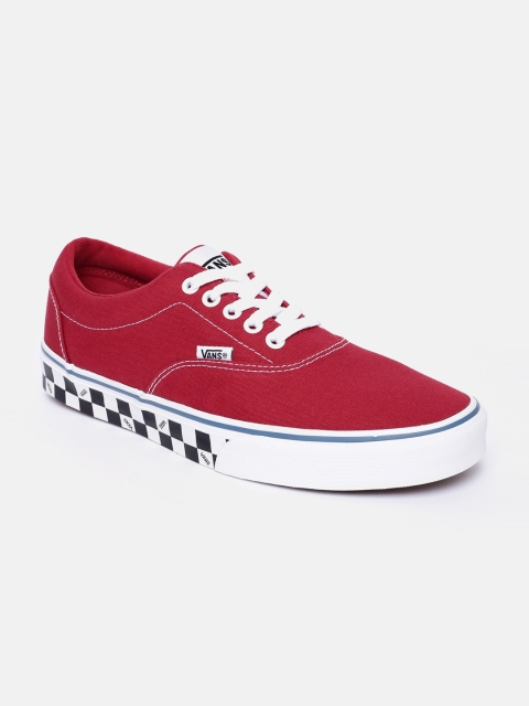 Vans Men Red Printed Sneakers