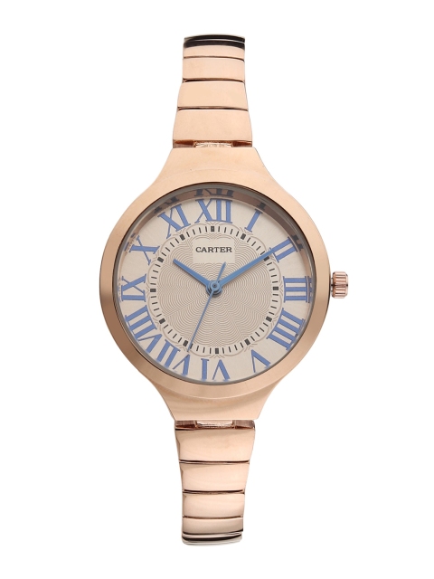 Sandy D Carter Women Cream-Coloured Dial & Gold Toned Stainless Steel Bracelet Style Analogue Watch SD-Carter-12-CP
Sandy D Carter Women Cream-Coloured Dial & Gold Toned Stainless Steel Bracelet Style Analogue Watch SD-Carter-12-CP