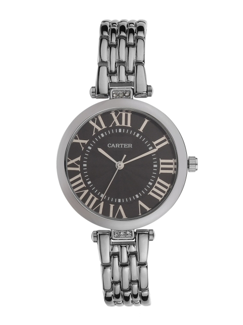 Sandy D Carter Women Black Embellished Dial & Silver Toned Stainless Steel Bracelet Style Straps Analogue Watch
Sandy D Carter Women Black Embellished Dial & Silver Toned Stainless Steel Bracelet Style Straps Analogue Watch