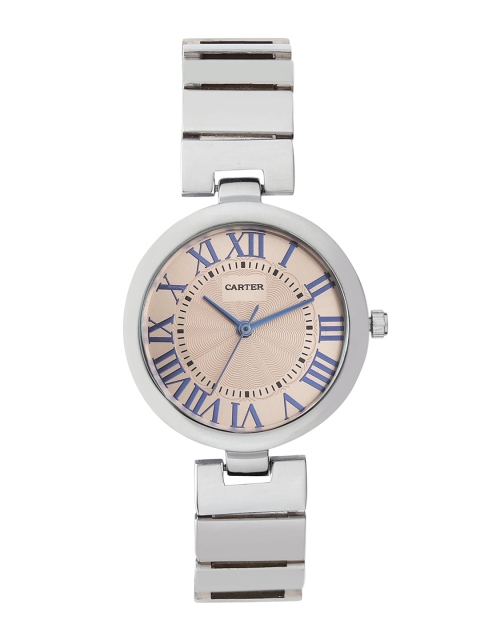 Sandy D Carter Women Cream-Coloured Printed Dial & Silver Toned Stainless Steel Bracelet Style Straps Watch
Sandy D Carter Women Cream-Coloured Printed Dial & Silver Toned Stainless Steel Bracelet Style Straps Watch