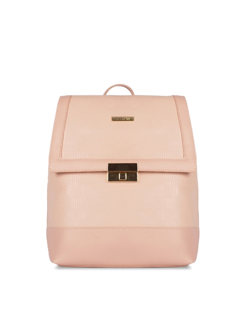 Luvoksi Women Pink Textured Backpack