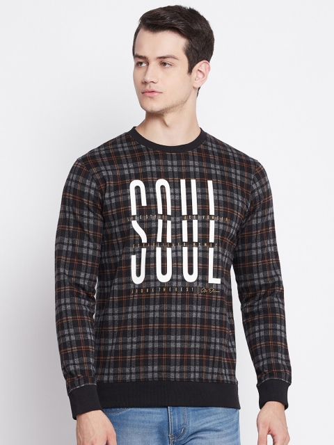 Octave Men Grey Typography Printed Cotton T-shirt