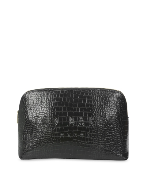 Ted Baker Black PU Oversized Structured Hobo Bag