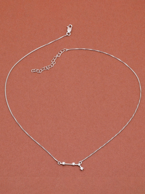 Silgo Silver-Toned 925 Sterling Silver Rhodium-Plated Aries Constellation Sign Necklace
Silgo Silver-Toned 925 Sterling Silver Rhodium-Plated Aries Constellation Sign Necklace