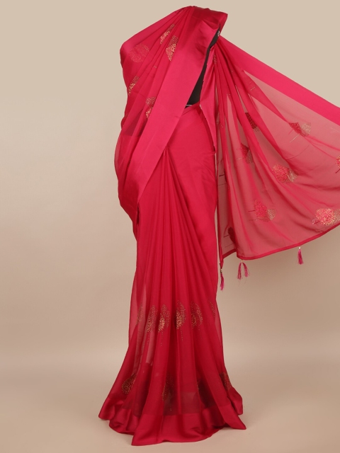 Pothys Pink Ethnic Motifs Saree
