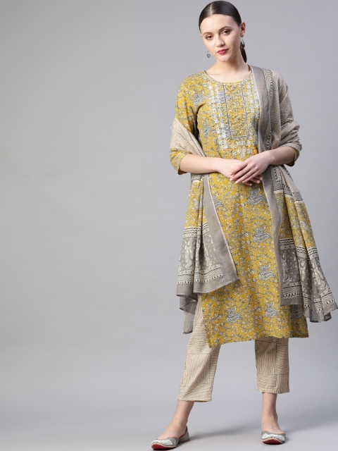 Readiprint Fashions Mustard Yellow Batik Print Cotton Straight Kurta Trousers Dupatta
Readiprint Fashions Mustard Yellow Batik Print Cotton Straight Kurta Trousers Dupatta