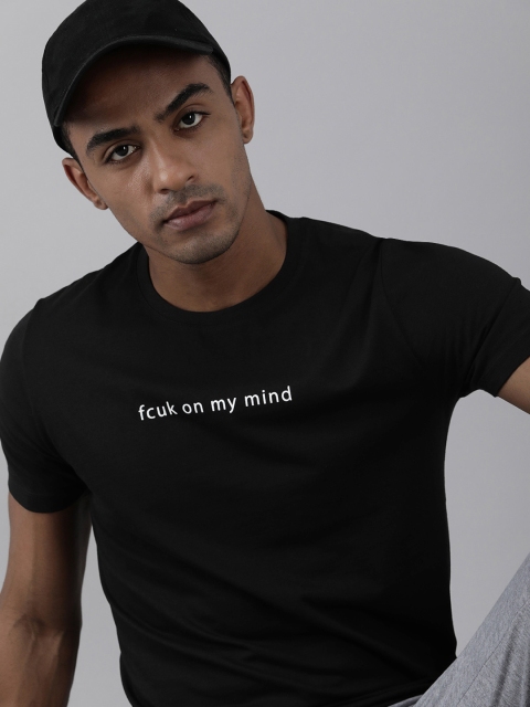 French Connection Men Black & White Typography Printed Slim Fit Pure Cotton T-shirt
French Connection Men Black & White Typography Printed Slim Fit Pure Cotton T-shirt
