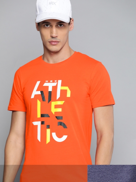 HRX By Hrithik Roshan Lifestyle Men Pack of 2 Orange & Blue Bio-Wash Typography Tshirts, Navy blue
HRX By Hrithik Roshan Lifestyle Men Pack of 2 Orange & Blue Bio-Wash Typography Tshirts, Navy blue