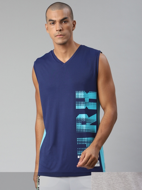 HRX By Hrithik Roshan Men Pack of 2 Blue & Grey Printed Rapid-Dry Basketball T-shirt, Navy blue
HRX By Hrithik Roshan Men Pack of 2 Blue & Grey Printed Rapid-Dry Basketball T-shirt, Navy blue