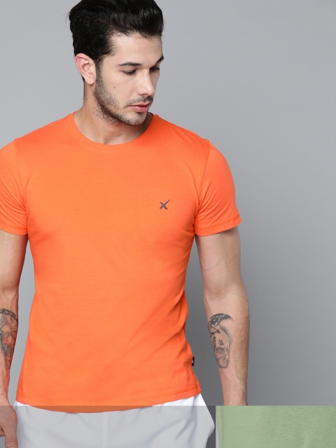 HRX by Hrithik Roshan Men Pack of 2 Orange & Green Printed Back Bio-Wash Lifestyle T-shirt
HRX by Hrithik Roshan Men Pack of 2 Orange & Green Printed Back Bio-Wash Lifestyle T-shirt