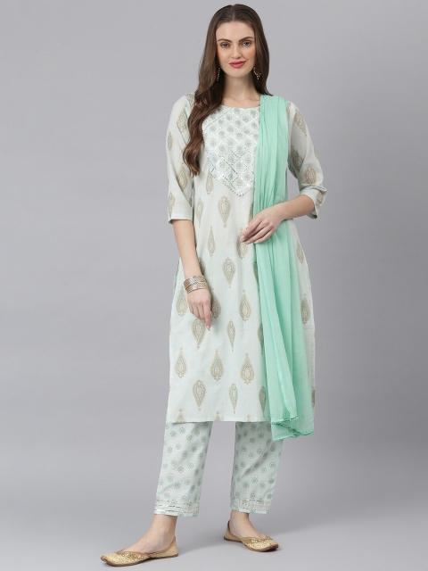 Stylum Women Green Ethnic Motifs Printed Gotta Patti Kurta with Trousers & With Dupatta
Stylum Women Green Ethnic Motifs Printed Gotta Patti Kurta with Trousers & With Dupatta