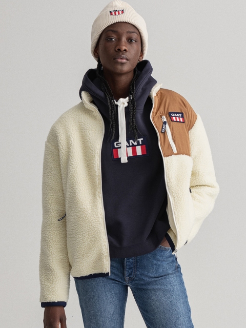 GANT Women Off white Colourblocked Tailored Jacket