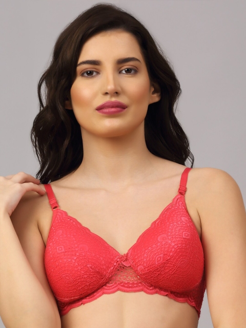 PrettyCat Coral Lightly Padded Bra