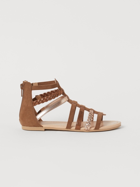 H&M Girls Brown Gladiators