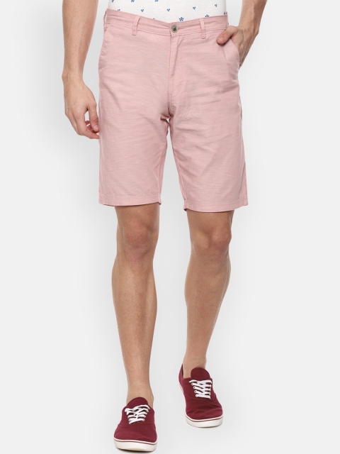 Van Heusen Sport Men Pink Solid Regular Shorts