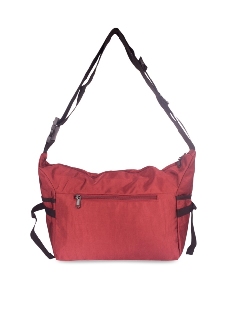 Bagkok Maroon PU Shopper Shoulder Bag with Fringed