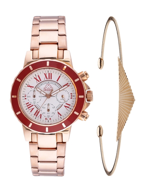 Kappa Women White Watch Gift Set KPWGift Set-141