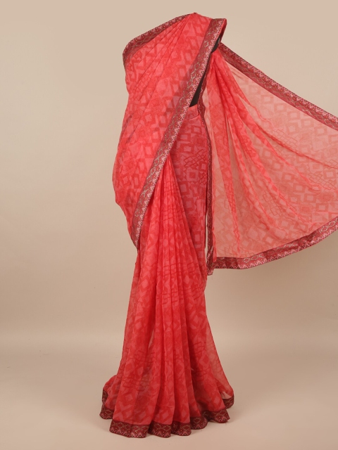 Pothys Red Printed Saree