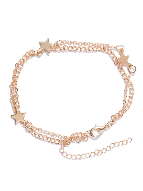 OOMPH Gold-Toned Layered Anklet