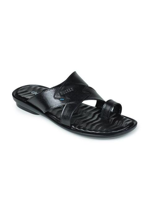Liberty Men Black Comfort Sandals
