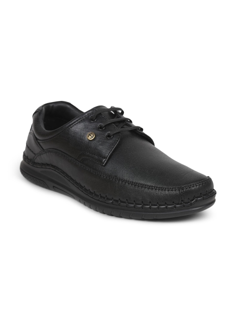 Liberty Men Black Solid Formal Derbys