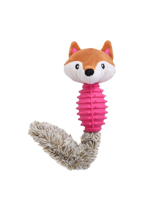 WIGGLE TWIDDLE Pink Squeaky Pet Toy