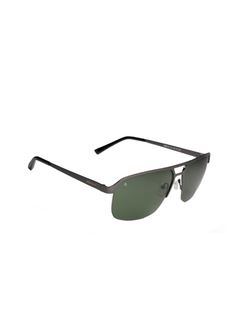 CHARLES LONDON Men Green Lens & Gunmetal-Toned Square Sunglasses with Polarised Lens
CHARLES LONDON Men Green Lens & Gunmetal-Toned Square Sunglasses with Polarised Lens