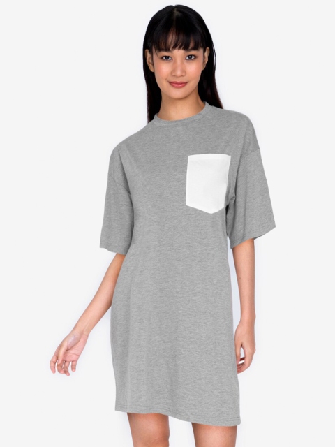 ZALORA BASICS Grey T-shirt Dress