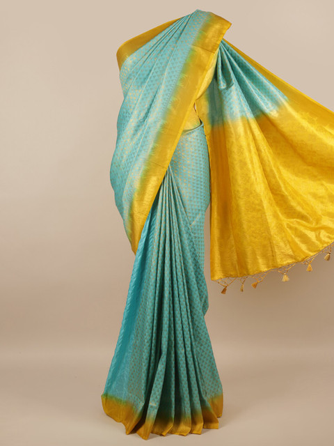Pothys Blue & Yellow Zari Jute Silk Saree
Pothys Blue & Yellow Zari Jute Silk Saree
