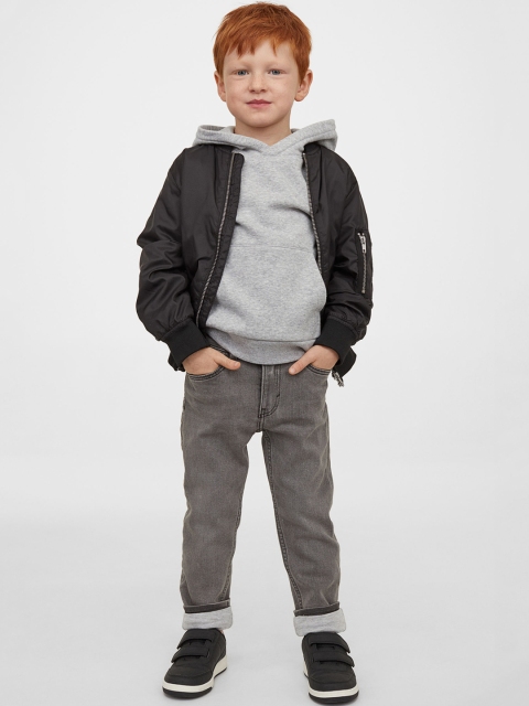 H&M Boys Grey Skinny Fit Lined Jeans