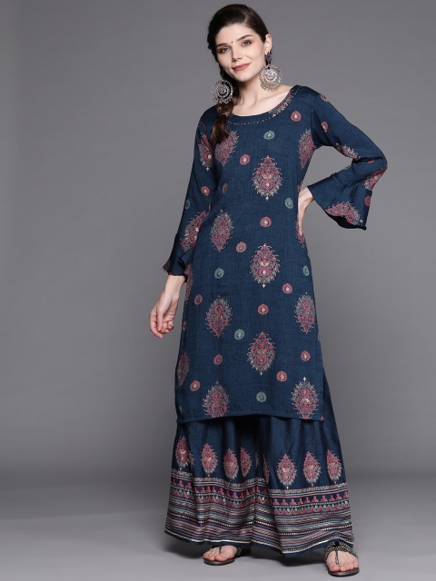 Chhabra 555 Women Teal Blue Ethnic Motifs Printed Made to Measure Embellished Kurta Set
Chhabra 555 Women Teal Blue Ethnic Motifs Printed Made to Measure Embellished Kurta Set