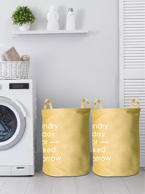 Story@home Beige 2-Pack Super Large Coating Foldable Round Laundry Bag with Carry Handle
Story@home Beige 2-Pack Super Large Coating Foldable Round Laundry Bag with Carry Handle