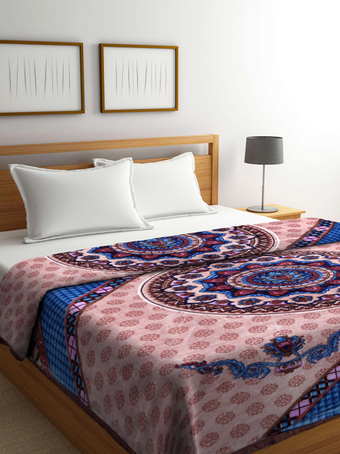 KLOTTHE Brown & Blue Floral Heavy Winter 850 GSM Double Bed Blanket
KLOTTHE Brown & Blue Floral Heavy Winter 850 GSM Double Bed Blanket