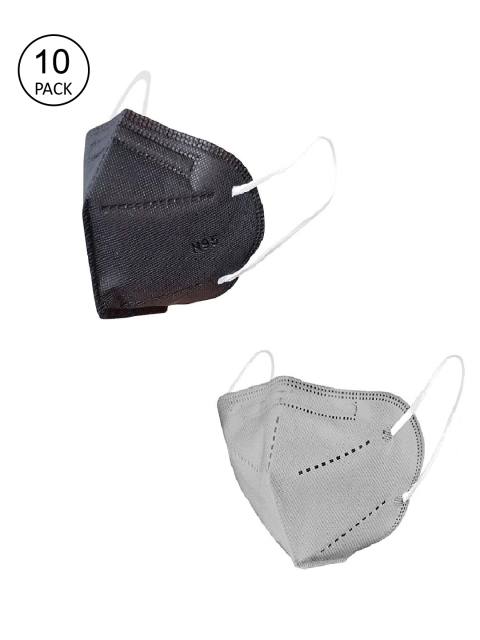 OOMPH Unisex Pack Of 10 Solid 5-Ply Outdoor Anti-Pollution Reusable KN95 Masks, Black
OOMPH Unisex Pack Of 10 Solid 5-Ply Outdoor Anti-Pollution Reusable KN95 Masks, Black