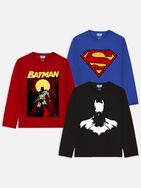 Marvel by Miss and Chief Boys Pack Of 3 Batman & Superman Printed Cotton T-shirt, Black
Marvel by Miss and Chief Boys Pack Of 3 Batman & Superman Printed Cotton T-shirt, Black