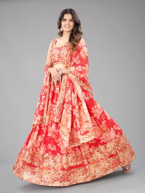 SHOPGARB Women Red Embellished Sequinned Semi-Stitched Lehenga & Blouse With Dupatta
SHOPGARB Women Red Embellished Sequinned Semi-Stitched Lehenga & Blouse With Dupatta