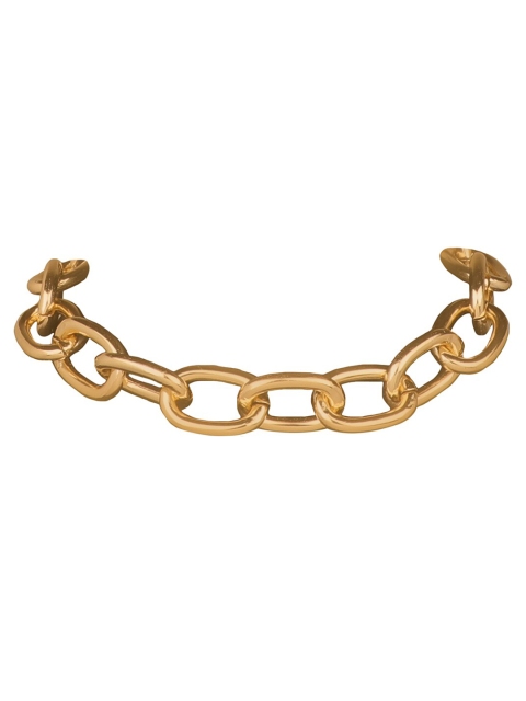 Vembley Woman Gold-Plated Locked Chunky Chain Necklace