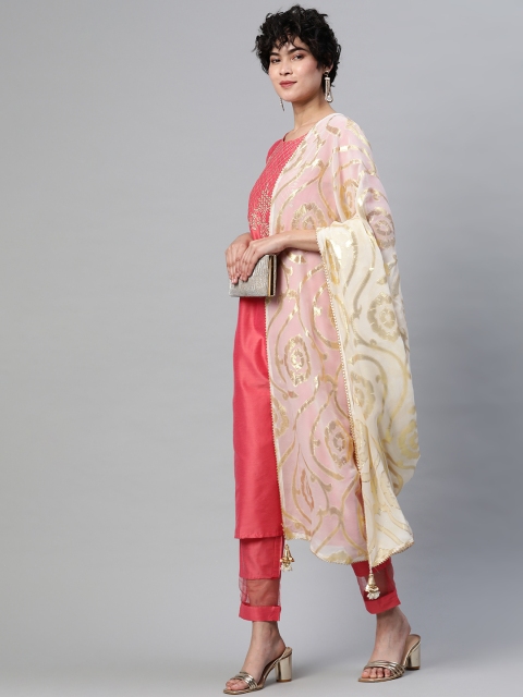 Silai Bunai Women Off White & Gold-Toned Jacquard Woven Design Gotta Patti Silk Dupatta
Silai Bunai Women Off White & Gold-Toned Jacquard Woven Design Gotta Patti Silk Dupatta