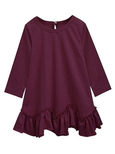 A T U N Purple A-Line Dress