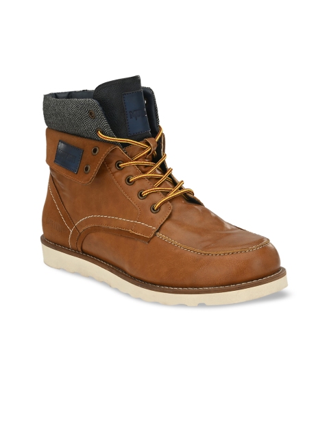 MUZZATI Men Tan Flat Boots