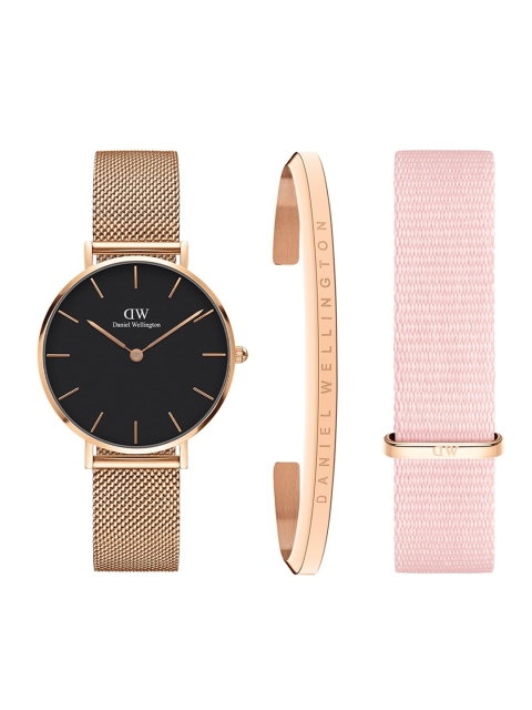 Daniel Wellington Rose Gold-Toned & Black Stainless Steel Watch Gift Set DW00501329
Daniel Wellington Rose Gold-Toned & Black Stainless Steel Watch Gift Set DW00501329