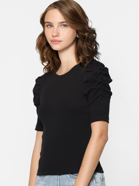ONLY Women Black Solid Top