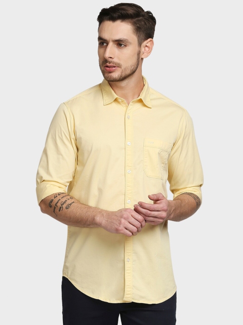 ColorPlus Men Yellow Casual Shirt