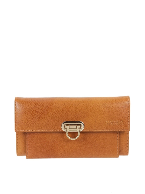 Mochi Woman Tan & Gold-Toned Textured Envelope Clutch