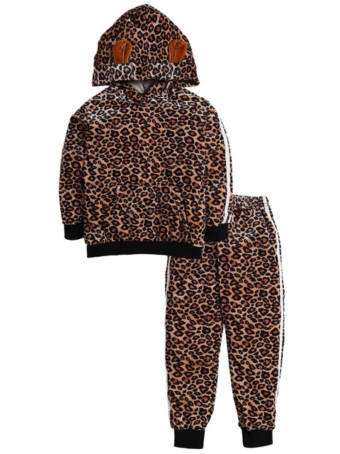 Hopscotch Girls Brown & Black Printed T-shirt with Pyjamas
Hopscotch Girls Brown & Black Printed T-shirt with Pyjamas